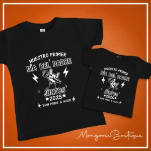 Combo Bebé "Nuestro Primer Día del Padre" Rockstar
