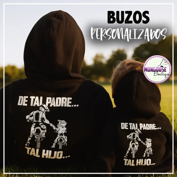 Buzos Papá e Hij@ "De tal padre... Moteros"