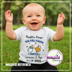 Camiseta Bebé "Día del Padre" Tetero y Cerveza