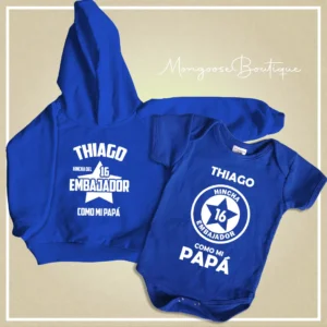 Combo Bebé Body + Buzo "HINCHA EMBAJADOR"