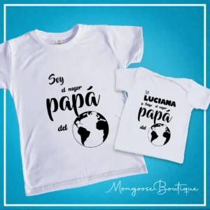 Combo Blancas "Mejor Papá del mundo"